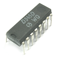 D345D Dekoder BCD to 7 Segment LED SN7447N DIP16 RFT